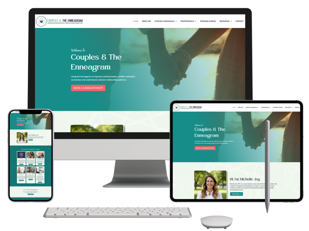 coaching website mockup