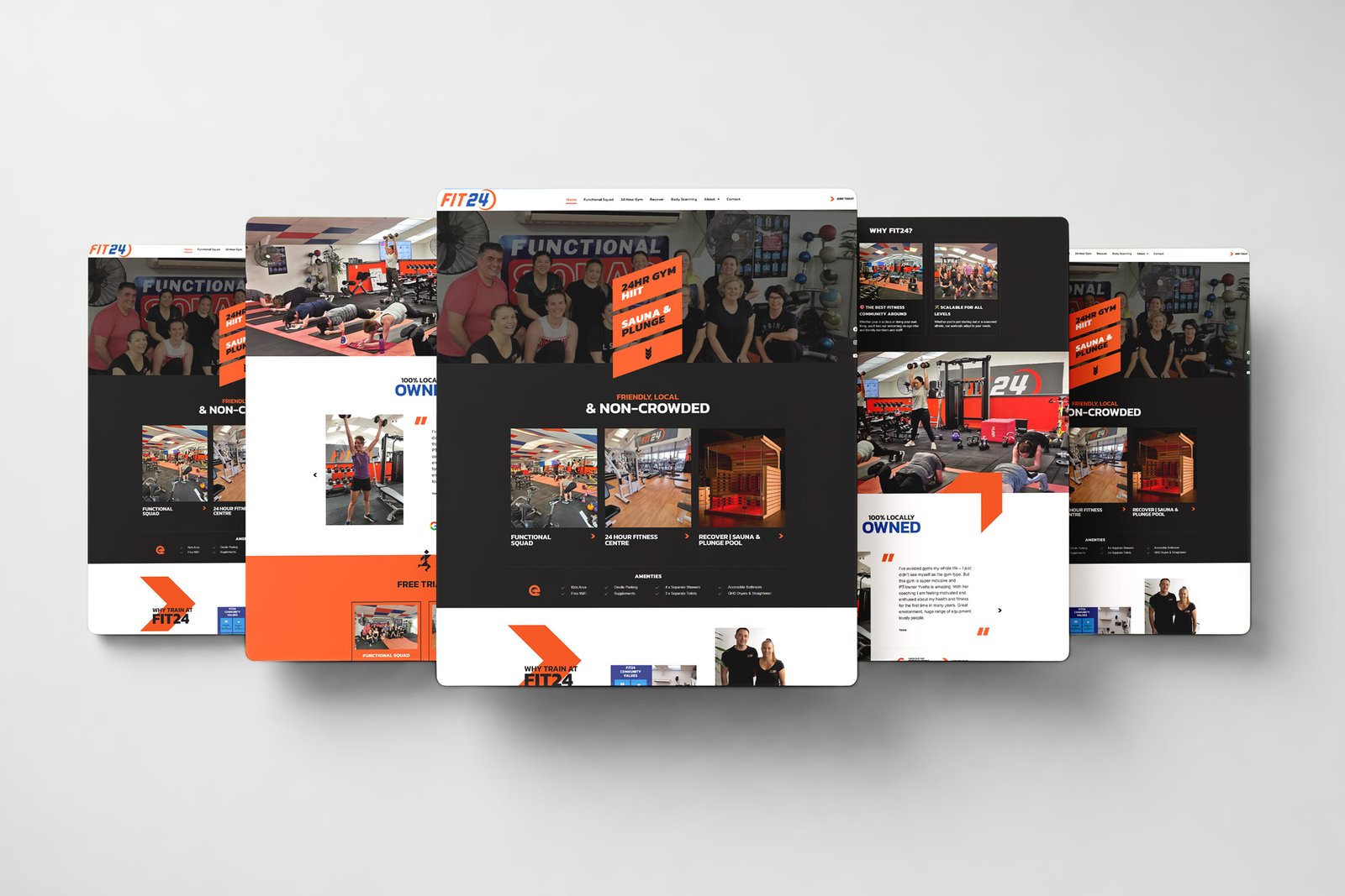 Home 72 fitness & gym website