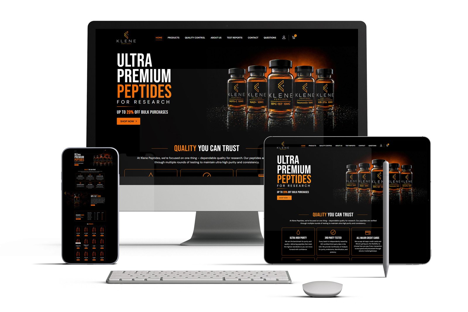 Home 59 peptide ecommerce website